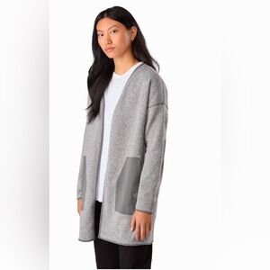 Womens Arc’teryx Size XS Extravert Cardigan Women Heather Grey Fleece
